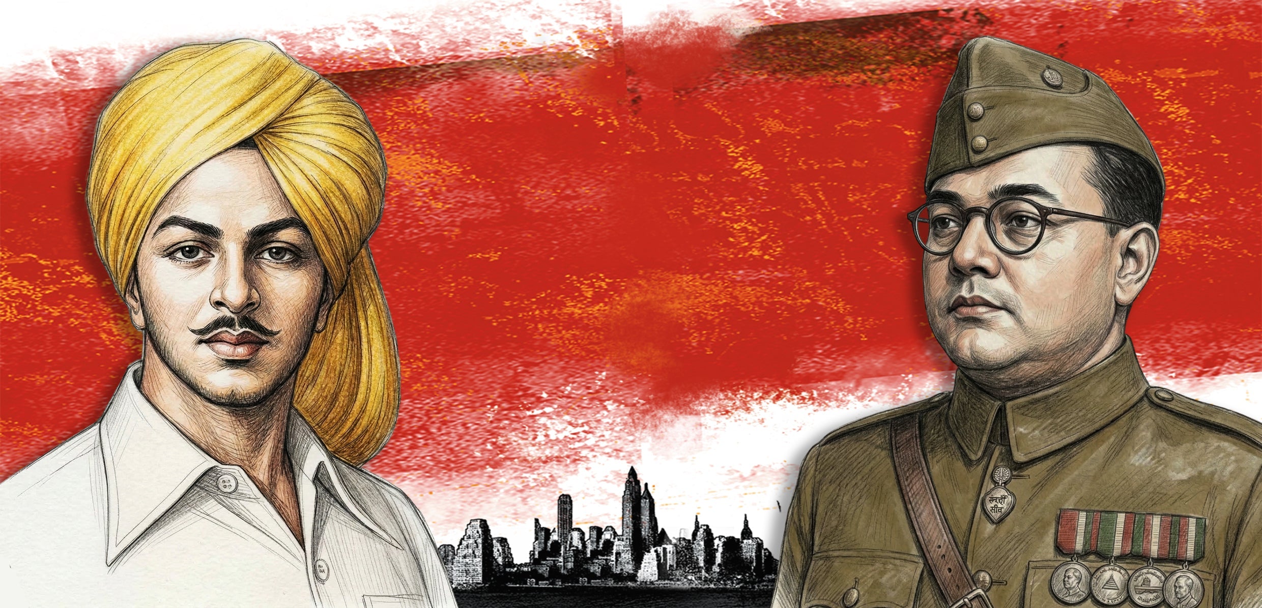 Bhagat Singh     |     Subhash Chandra Bose