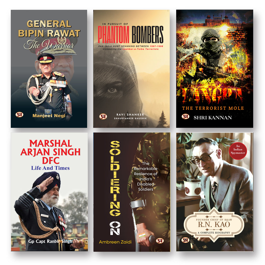 India War Heroes & Military Operations Combo - (Set of 6 Books In English)-(HB+PB)