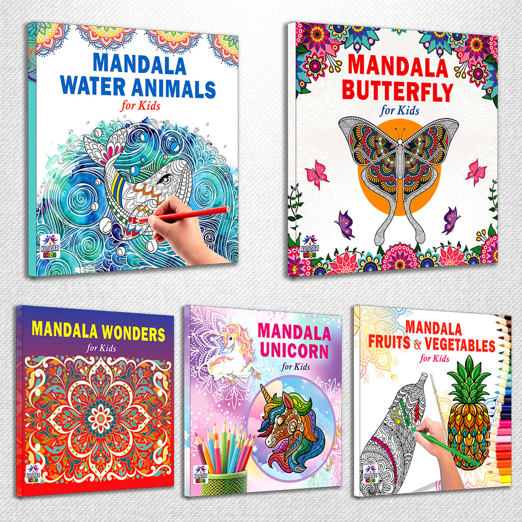 Mandala Art Bundle: Sea, Fruits, Butterfly, Unicorn & Wonders