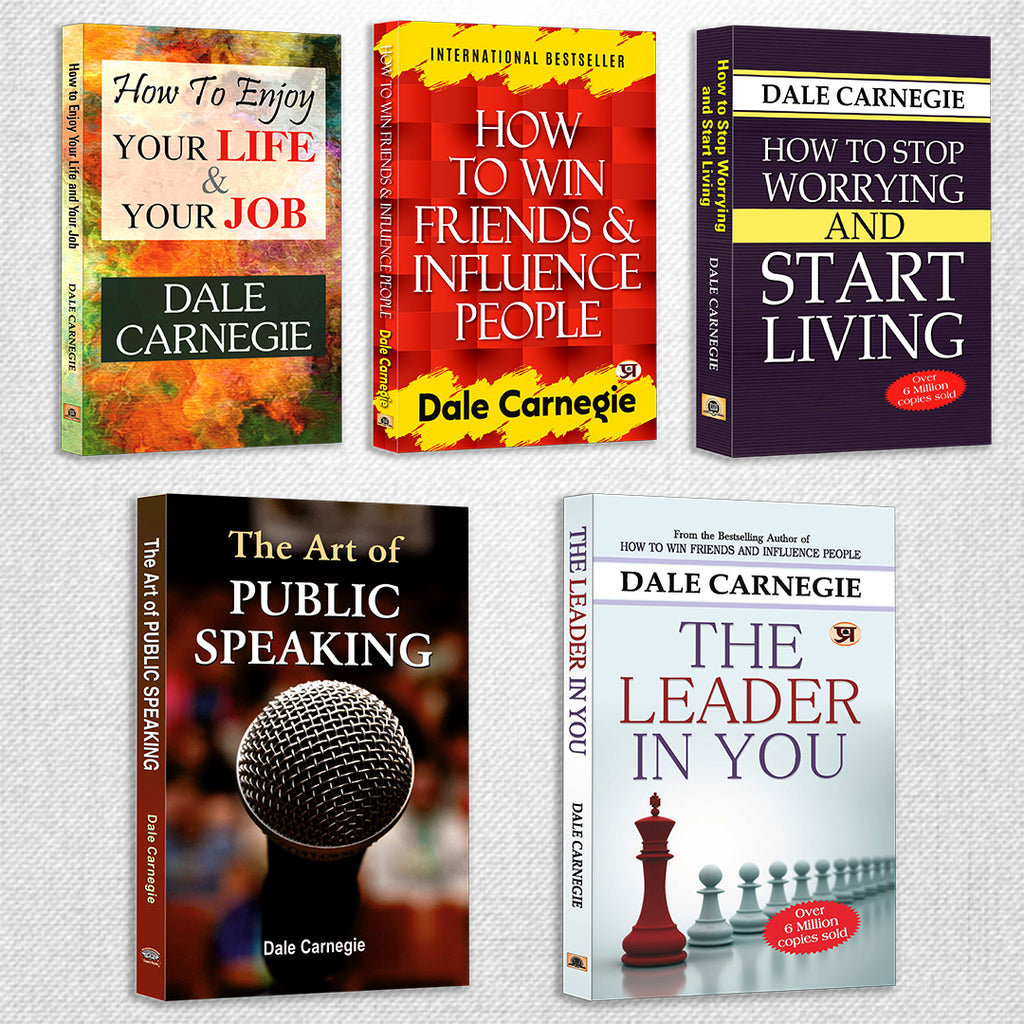 Dale Carnegie Classic Self-Help & Communication 5-Book Bundle